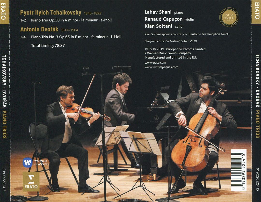 Dvorák: Piano Trio No. 3; Tchaikovsky: Piano Trio Op. 50 cover art