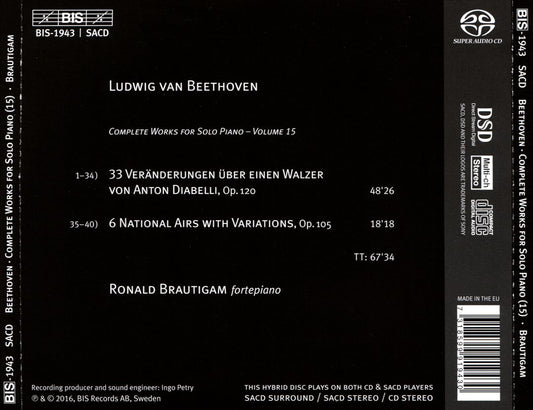 Beethoven, Vol. 15: Diabelli Variations cover art