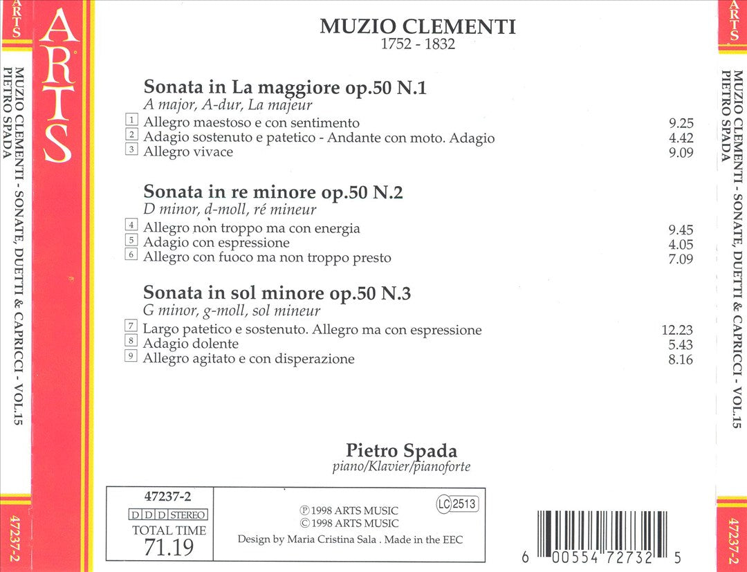 Muzio Clementi: Sonate, Duetti & Capricci, Vol. 15 cover art