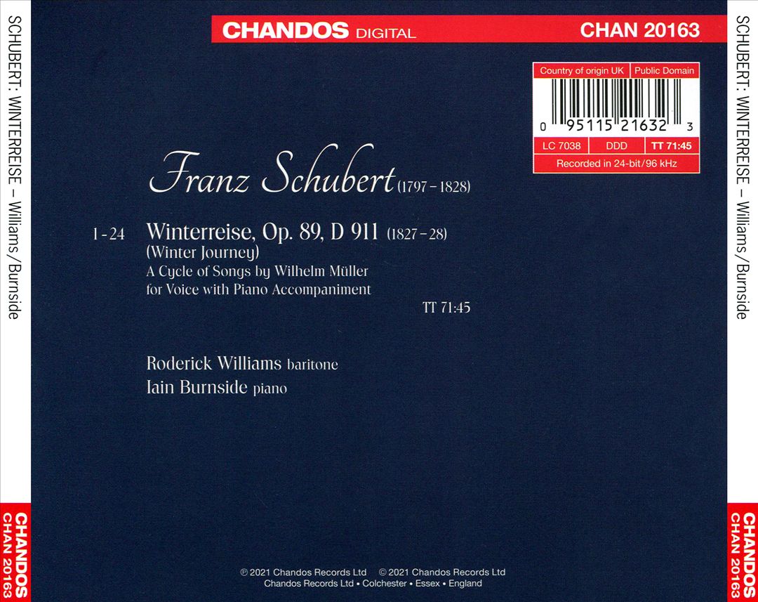 Schubert: Winterreise cover art