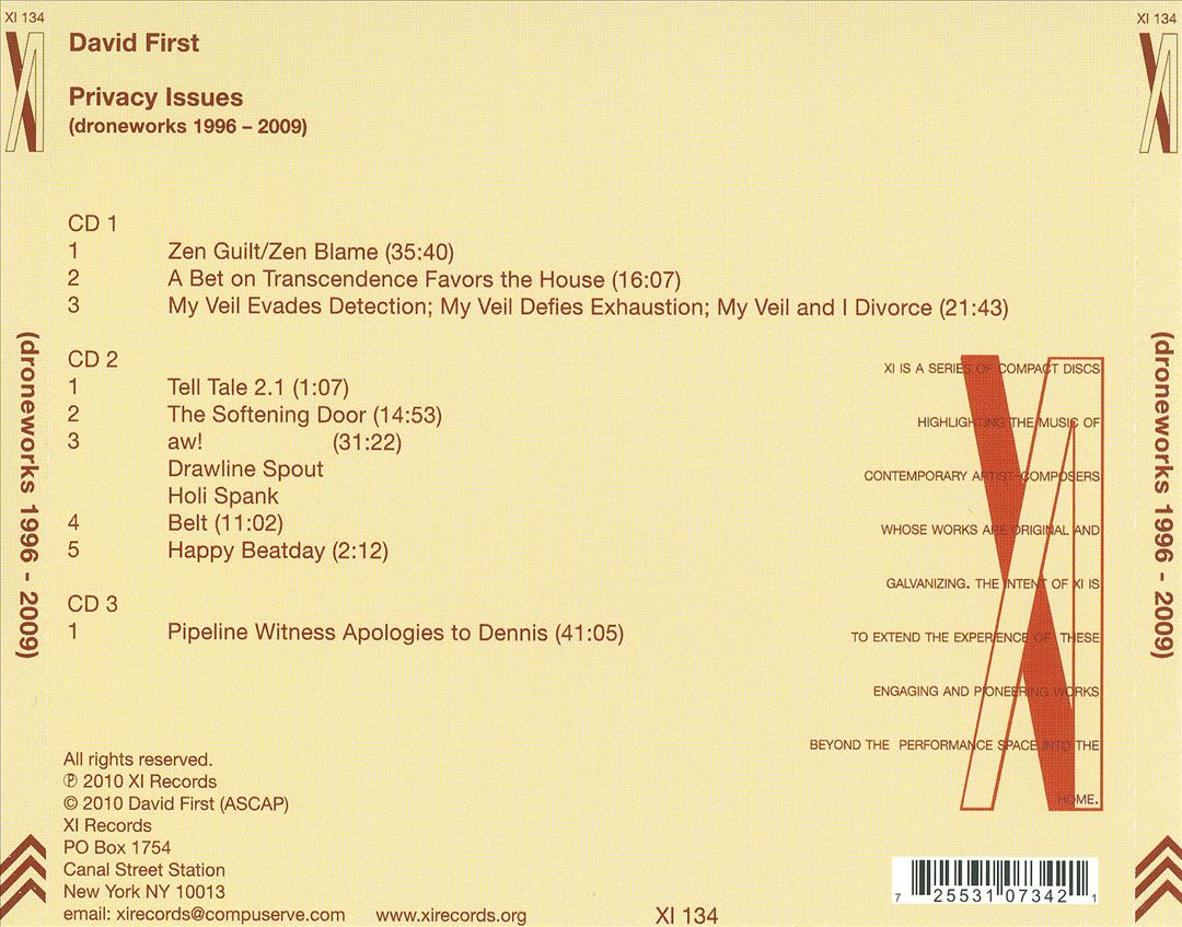 Privacy Issues: Droneworks 1996-2009 cover art