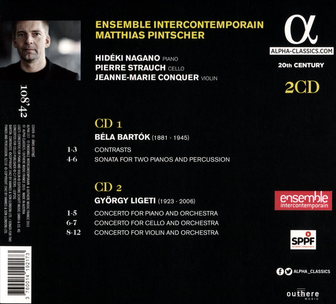 Bartók, Ligeti cover art