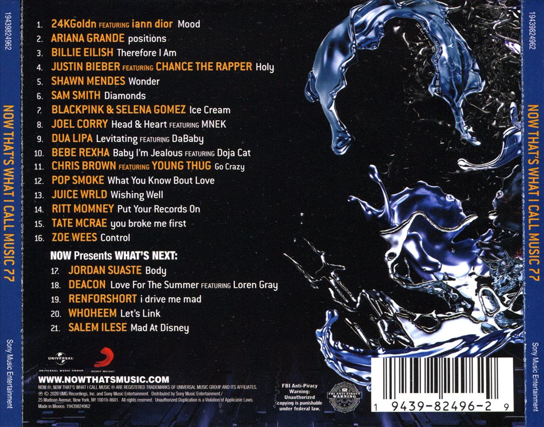 NOW That’s What I Call Music, Vol. 77 [2021] cover art