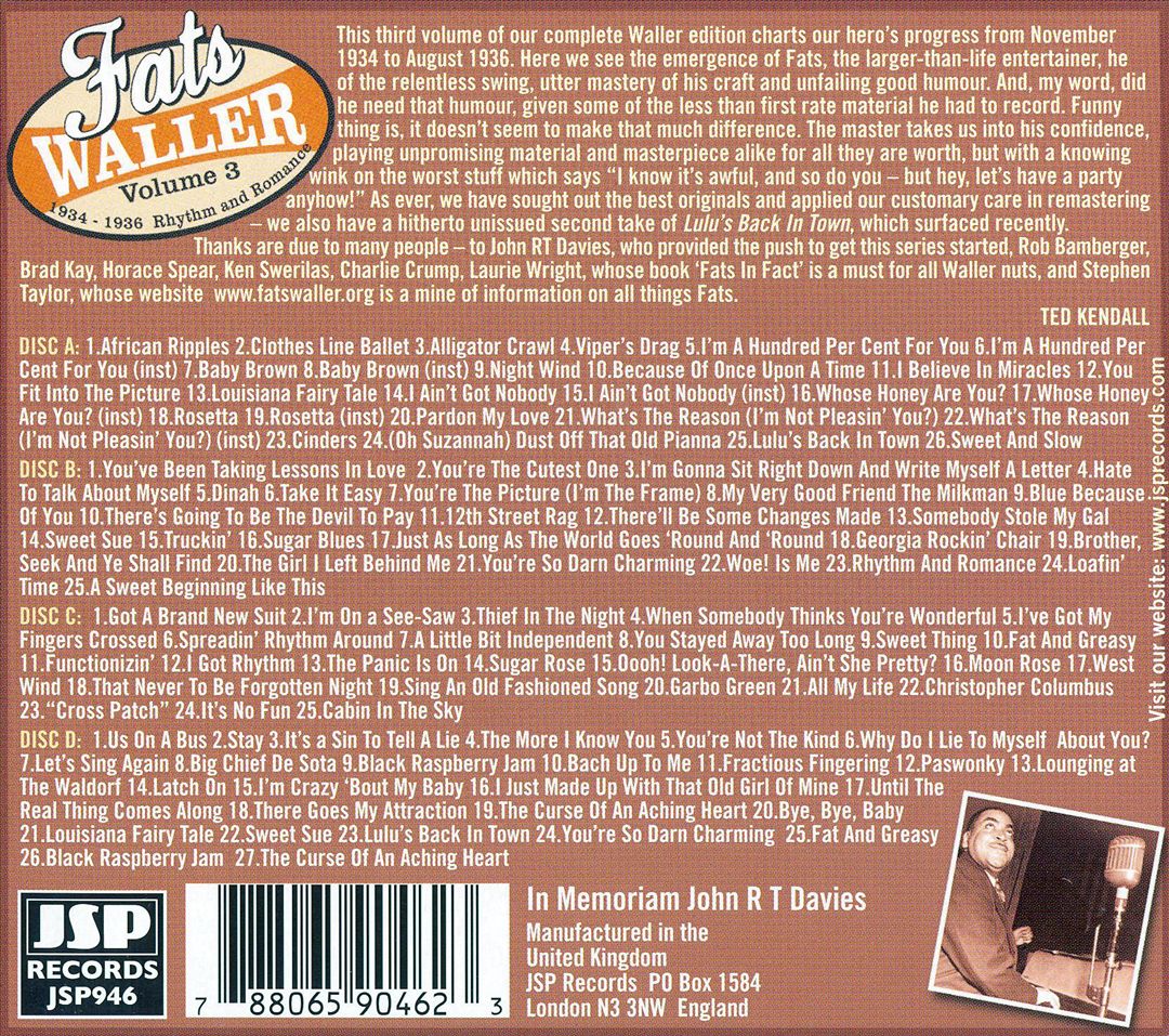 Complete Recorded Works, Vol. 3: Rhythm and Romance cover art