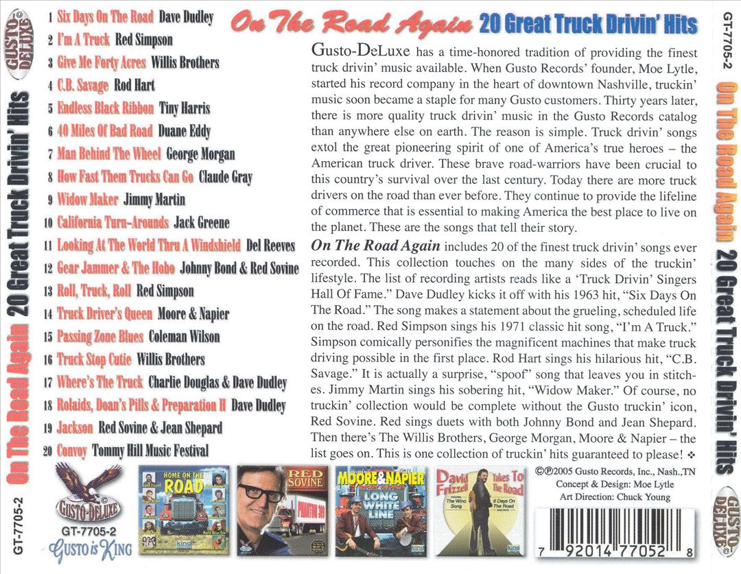 On the Road Again: 20 Great Truck Drivin' Hits cover art