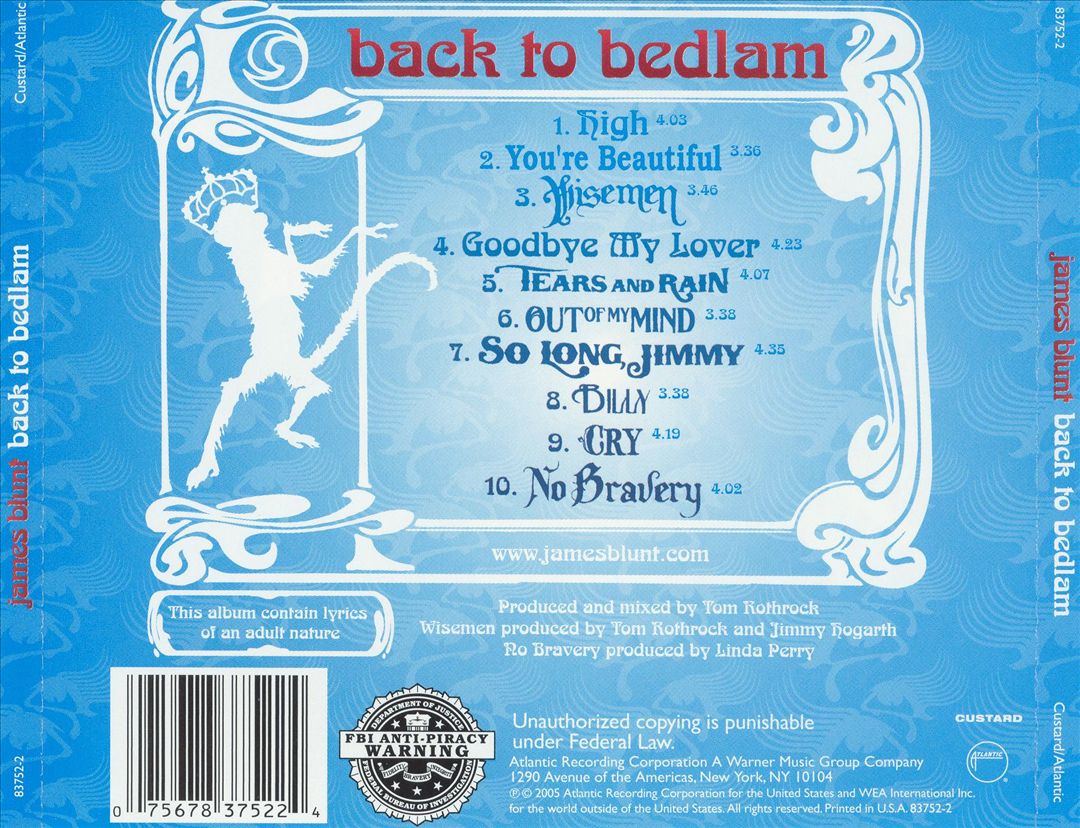 Back to Bedlam cover art