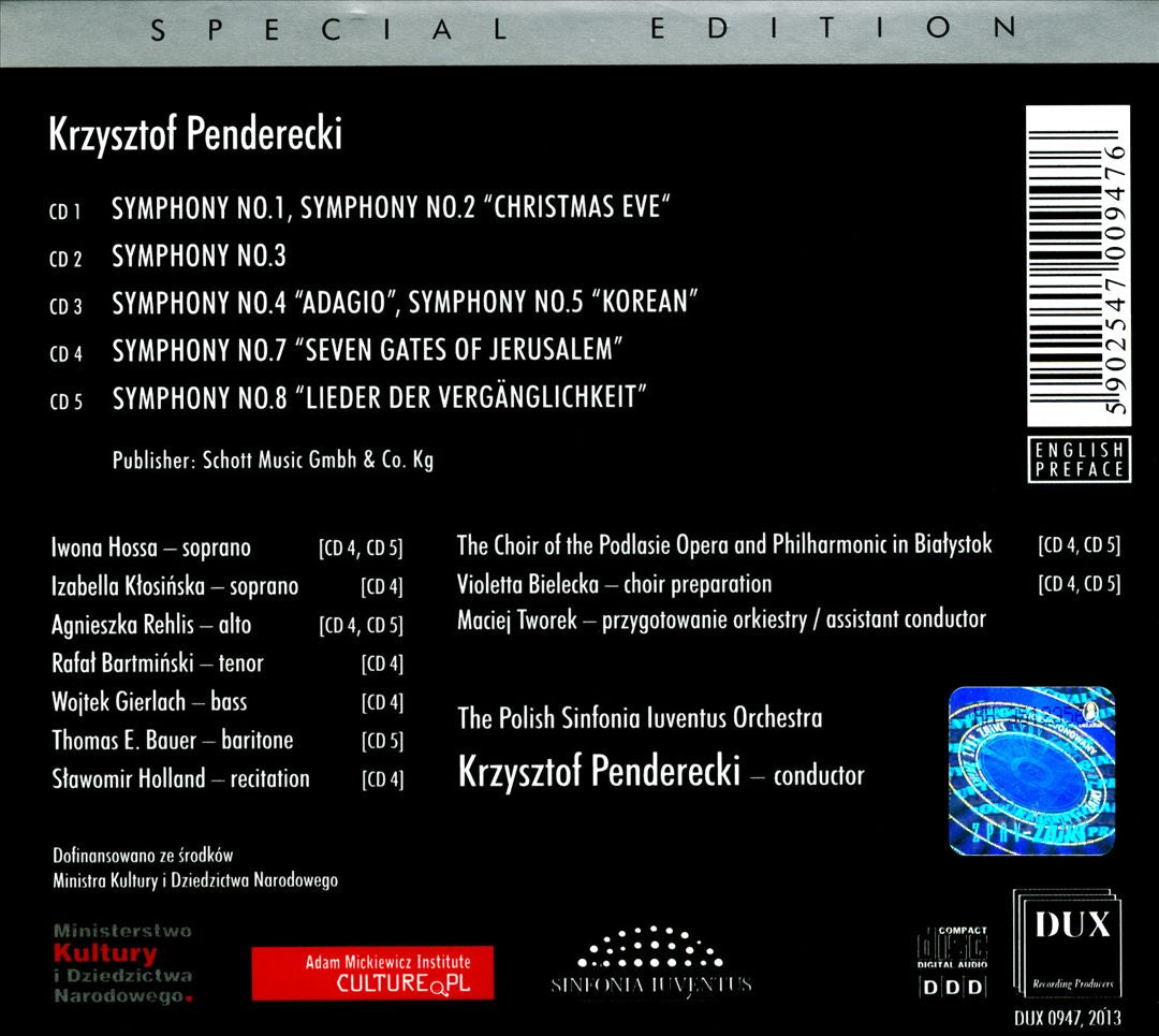 Penderecki: The Complete Symphonies cover art