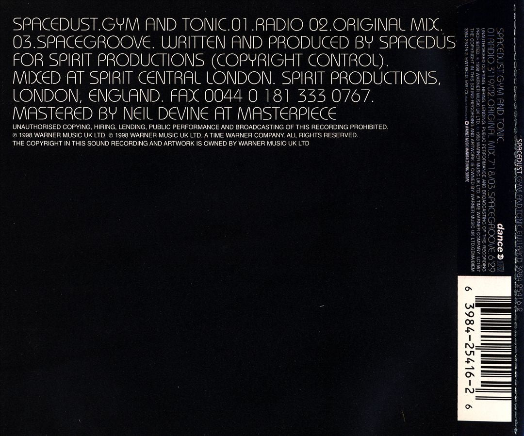 Gym & Tonic/Spacegroove cover art