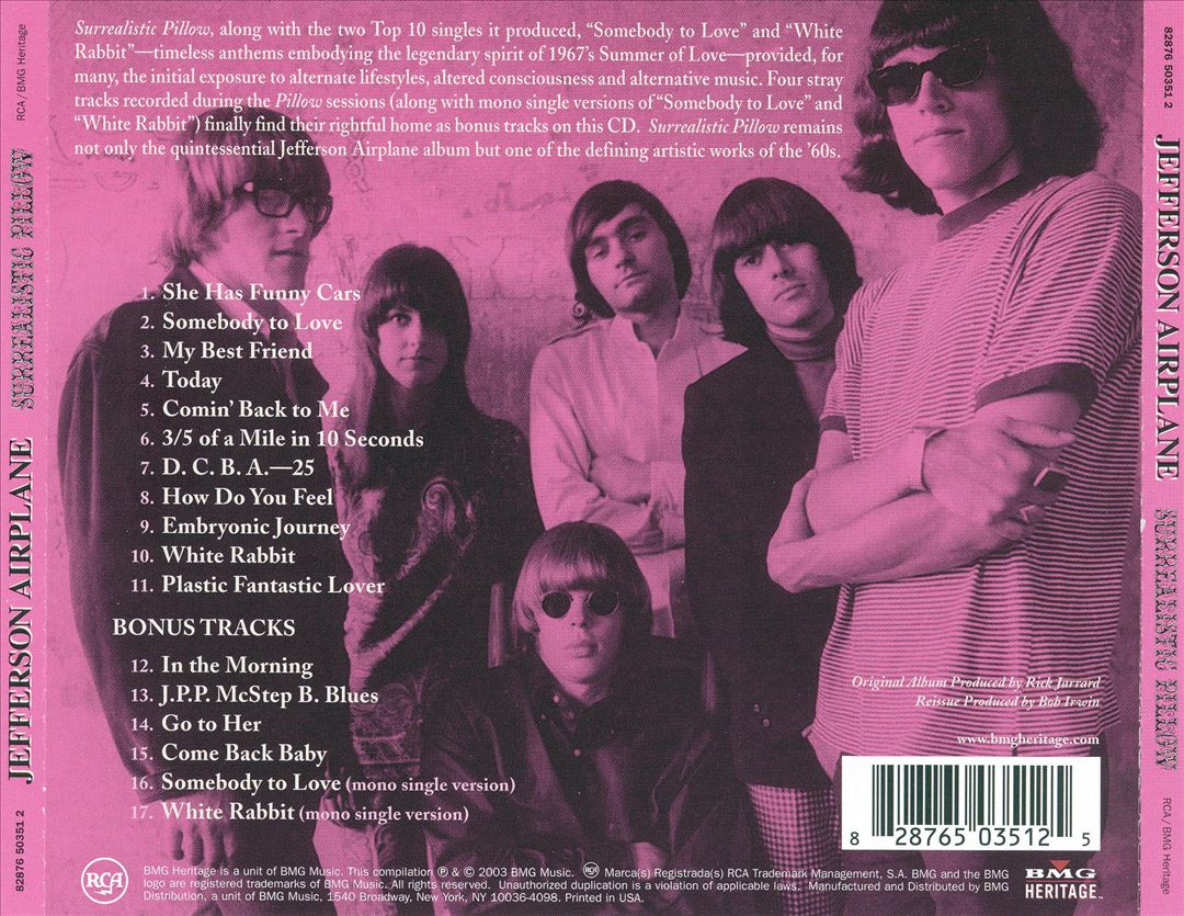 Surrealistic Pillow [Bonus Tracks] cover art