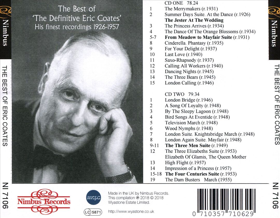 Coates Conducts Coates [Nimbus] cover art