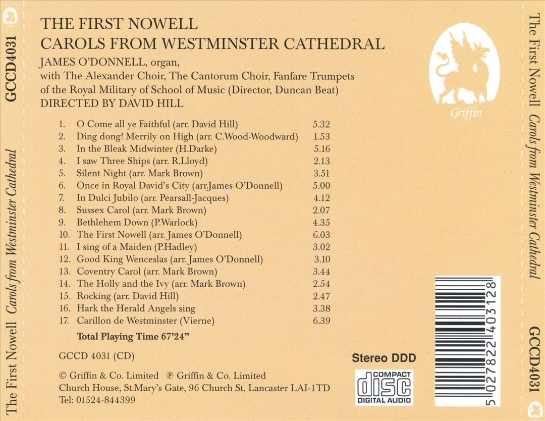 First Nowell: Carols from Westminster Cathedral cover art