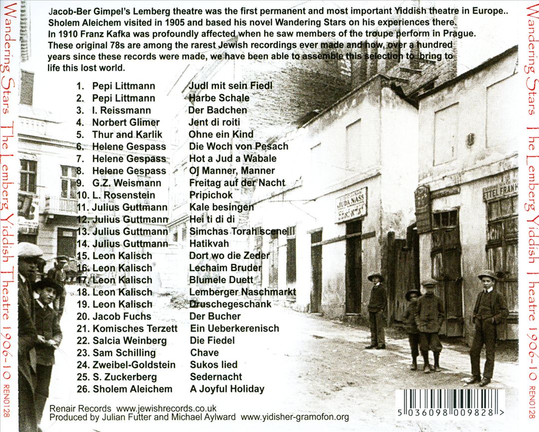 Wandering Stars: The Lemberg Yiddish Theatre 1906-10 cover art
