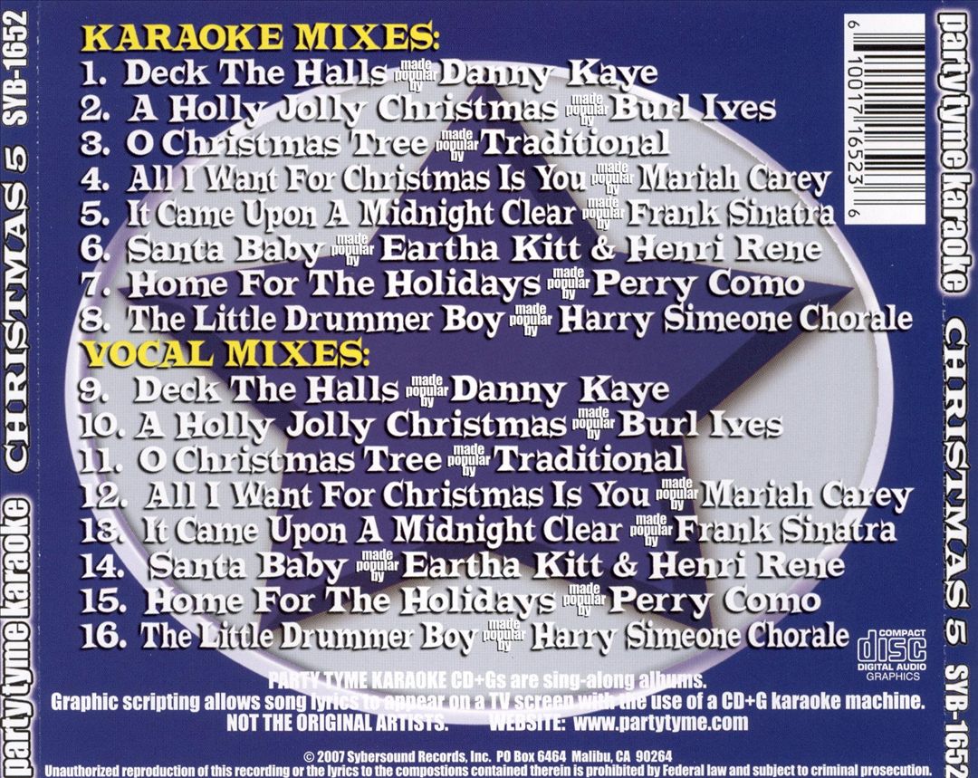 Party Tyme Karaoke: Christmas, Vol. 5 cover art