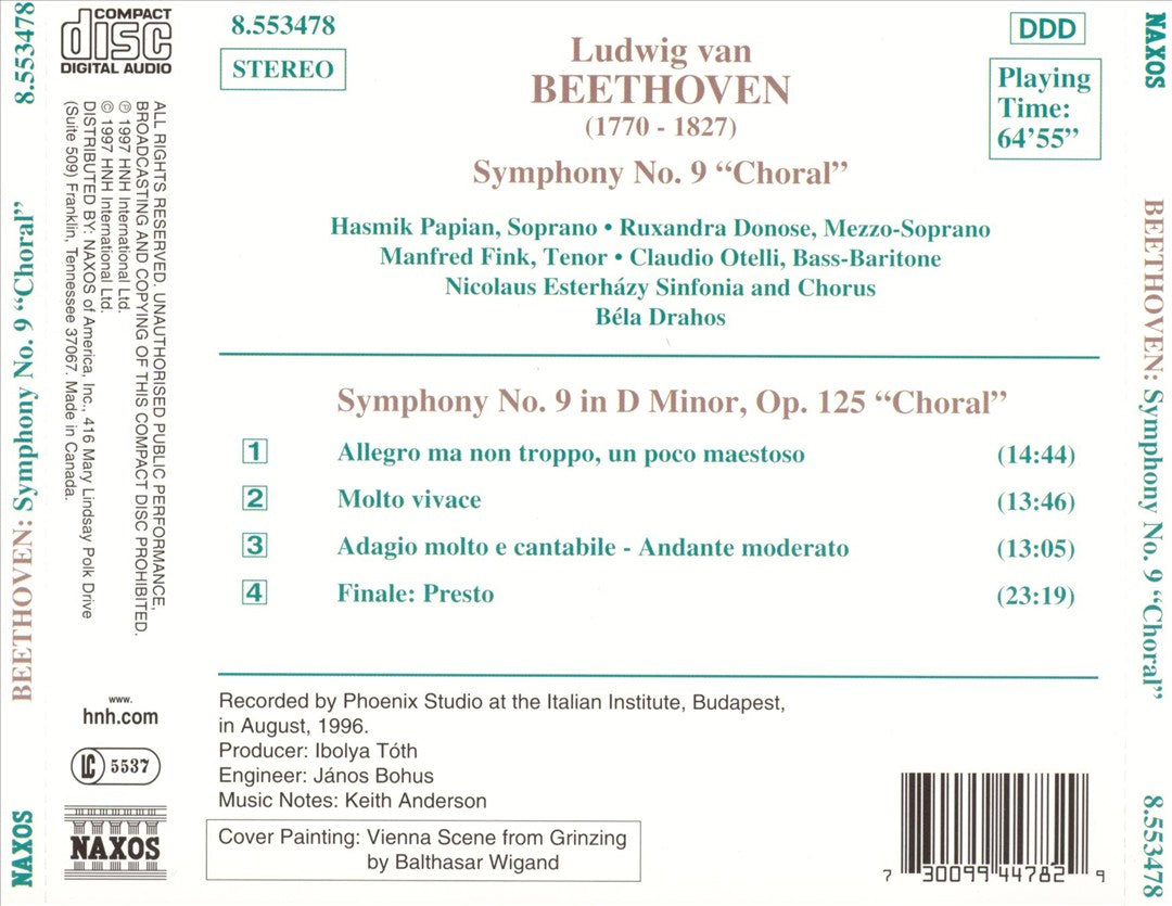 Beethoven: Symphony No. 9 "Choral" cover art