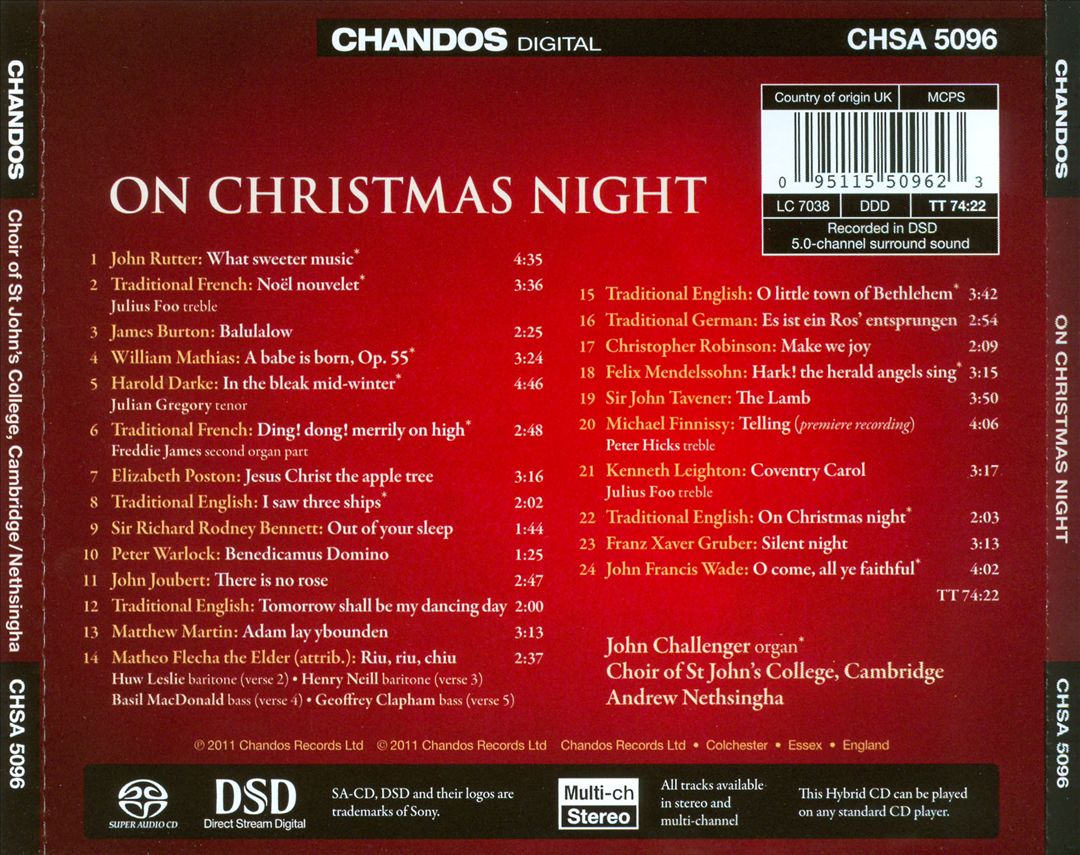 On Christmas Night cover art