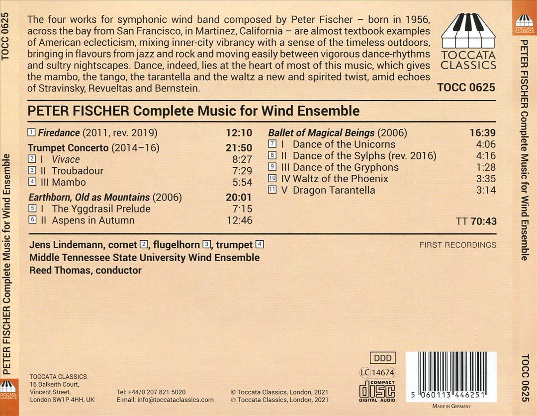 Peter Fischer: Complete Music for Wind Ensemble cover art