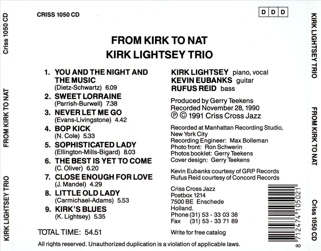 From Kirk to Nat cover art