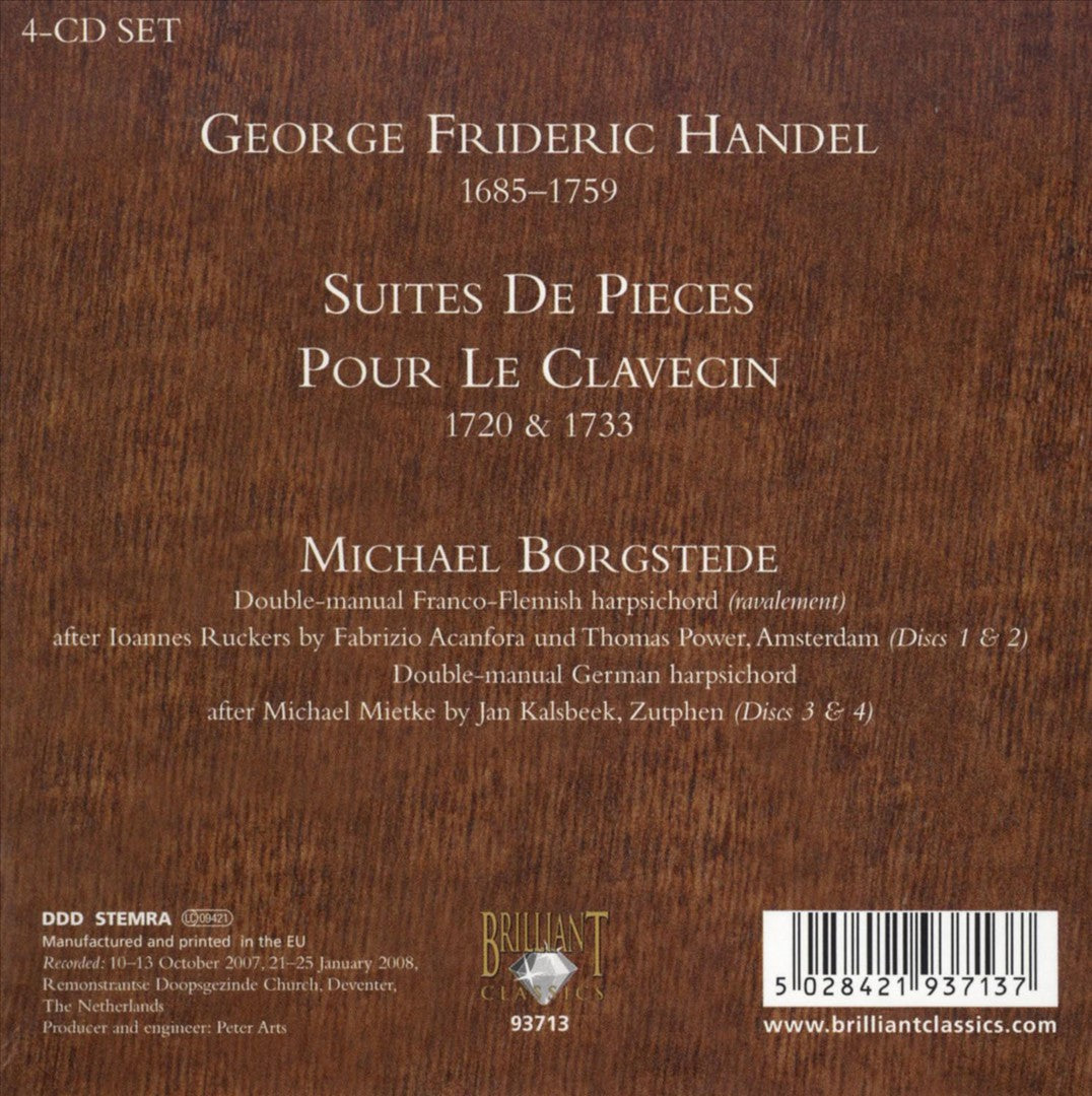 Handel: Suite de pieces pour le Clavecin cover art