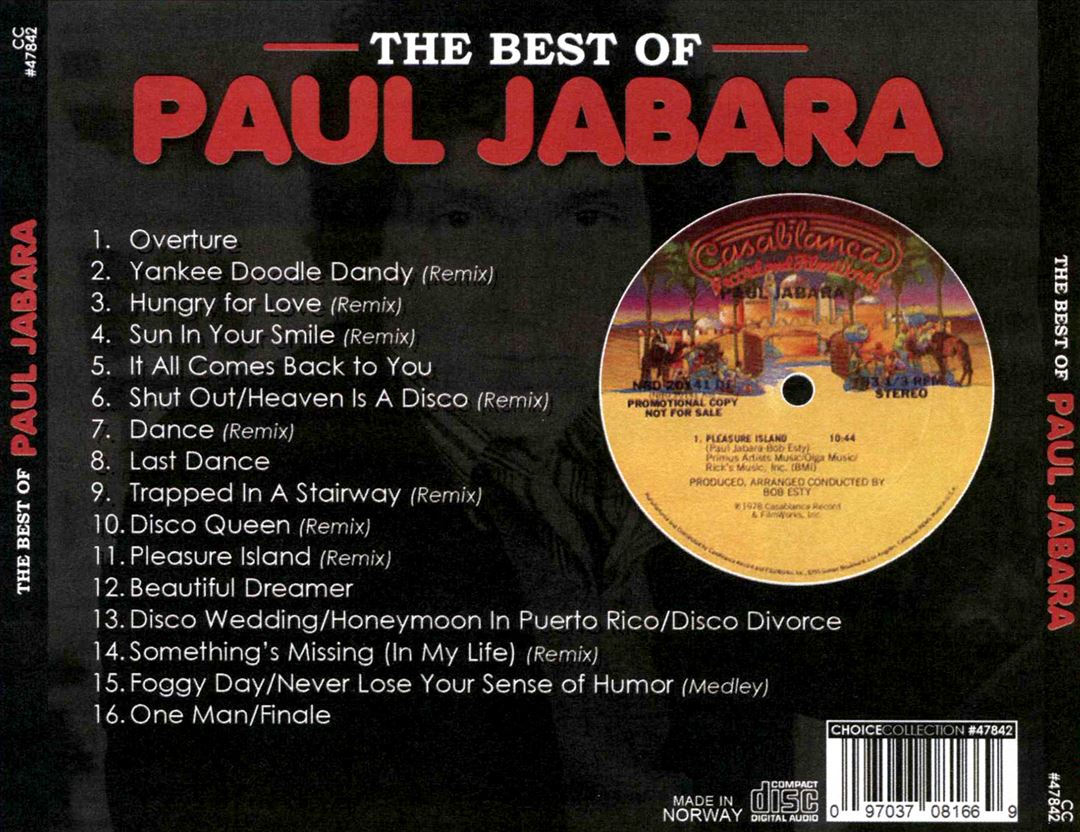 Best of Paul Jabara cover art
