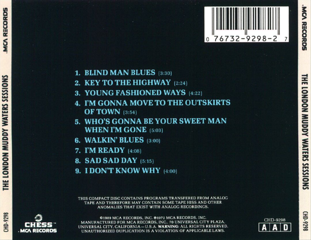 London Muddy Waters Sessions cover art