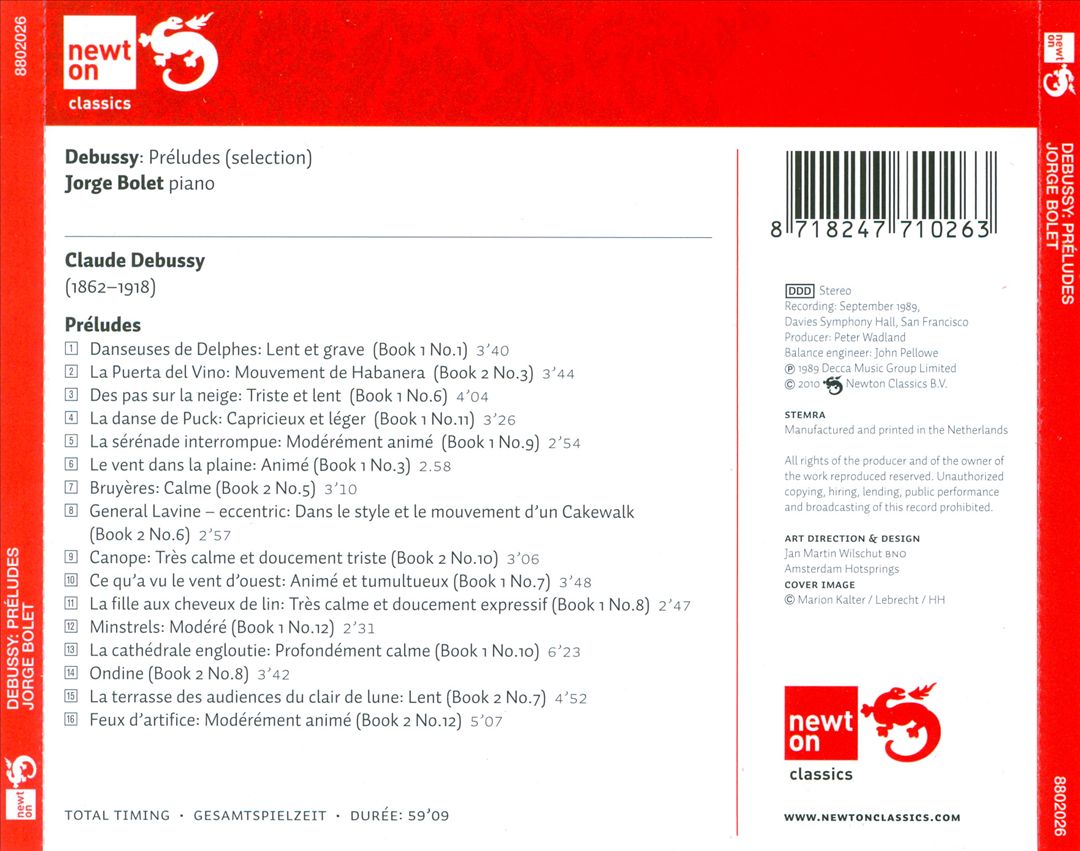 Debussy: Préludes cover art