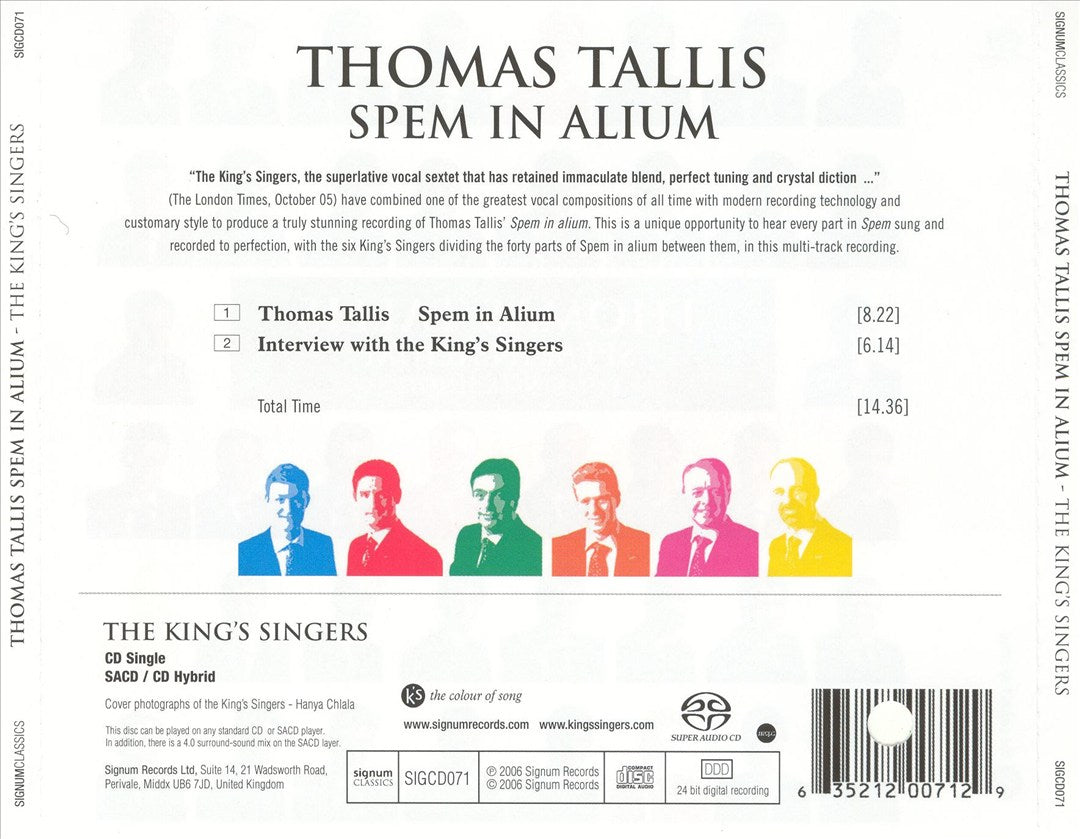 Thomas Tallis: Spem in Alium cover art