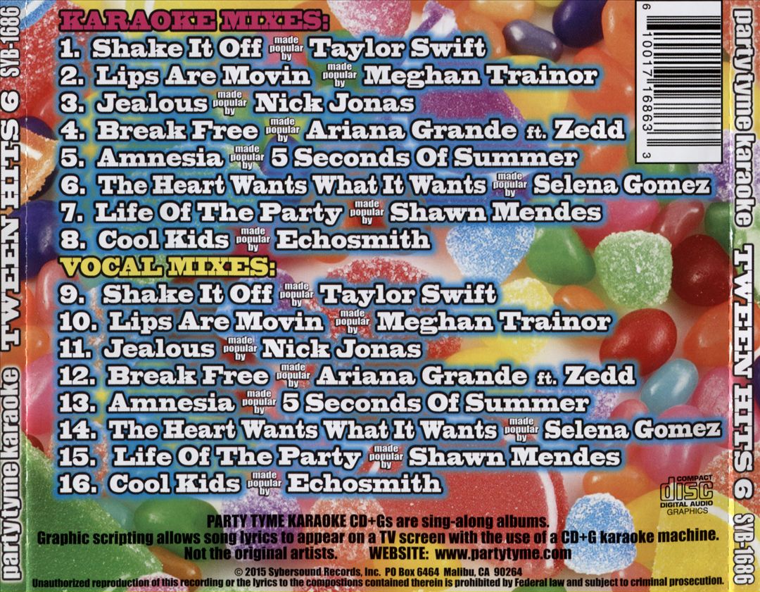 Party Tyme Karaoke: Tween Hits, Vol. 6 cover art