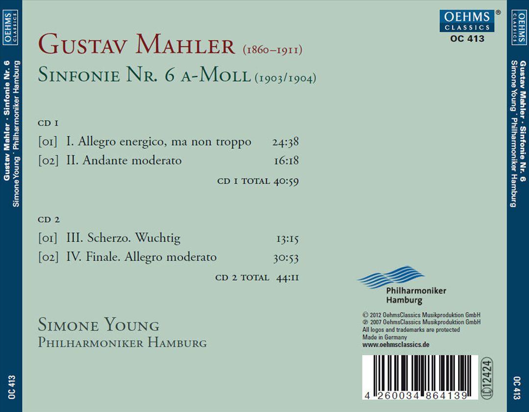Mahler: Sinfonie No. 6 cover art