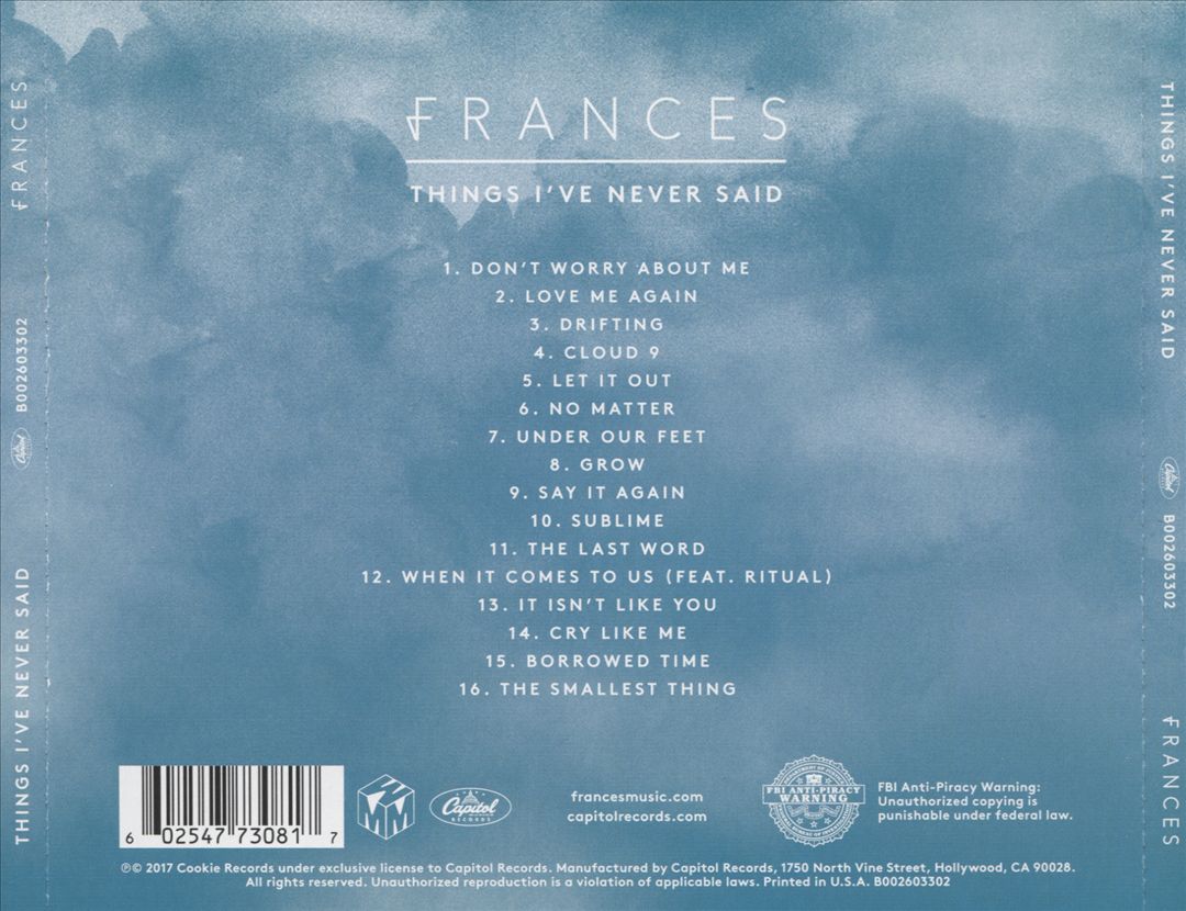 Things I've Never Said cover art