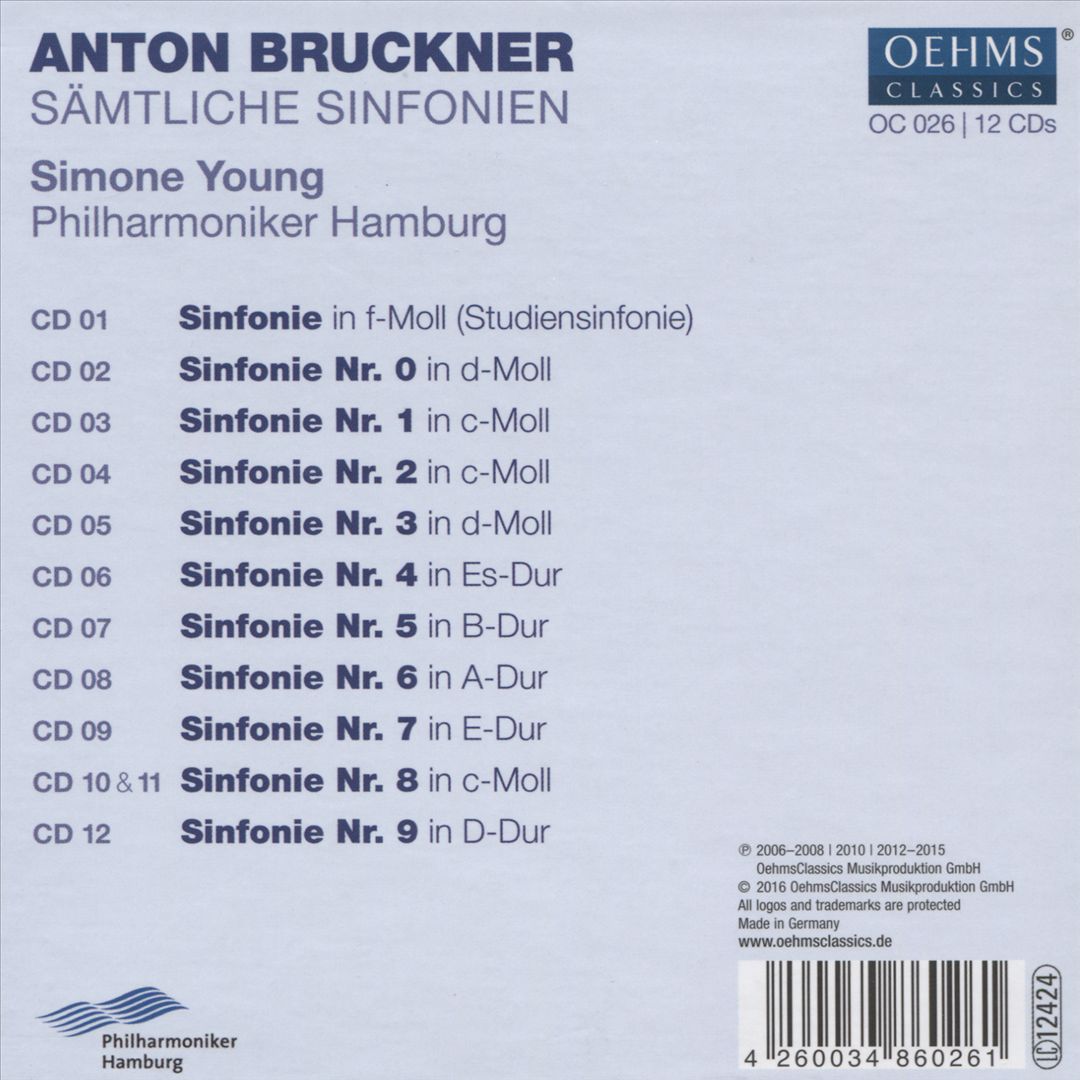 Bruckner: Sämtliche Sinfonien cover art