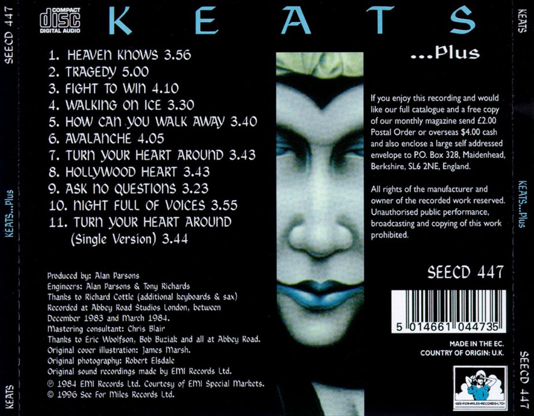 Keats [1996] cover art