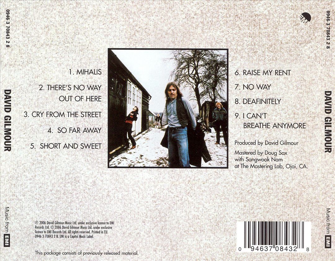 David Gilmour [Reissue] cover art
