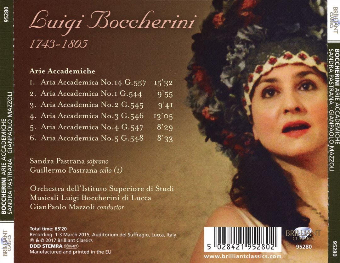 Boccherini: Arie Accademiche for Soprano and Orchestra cover art