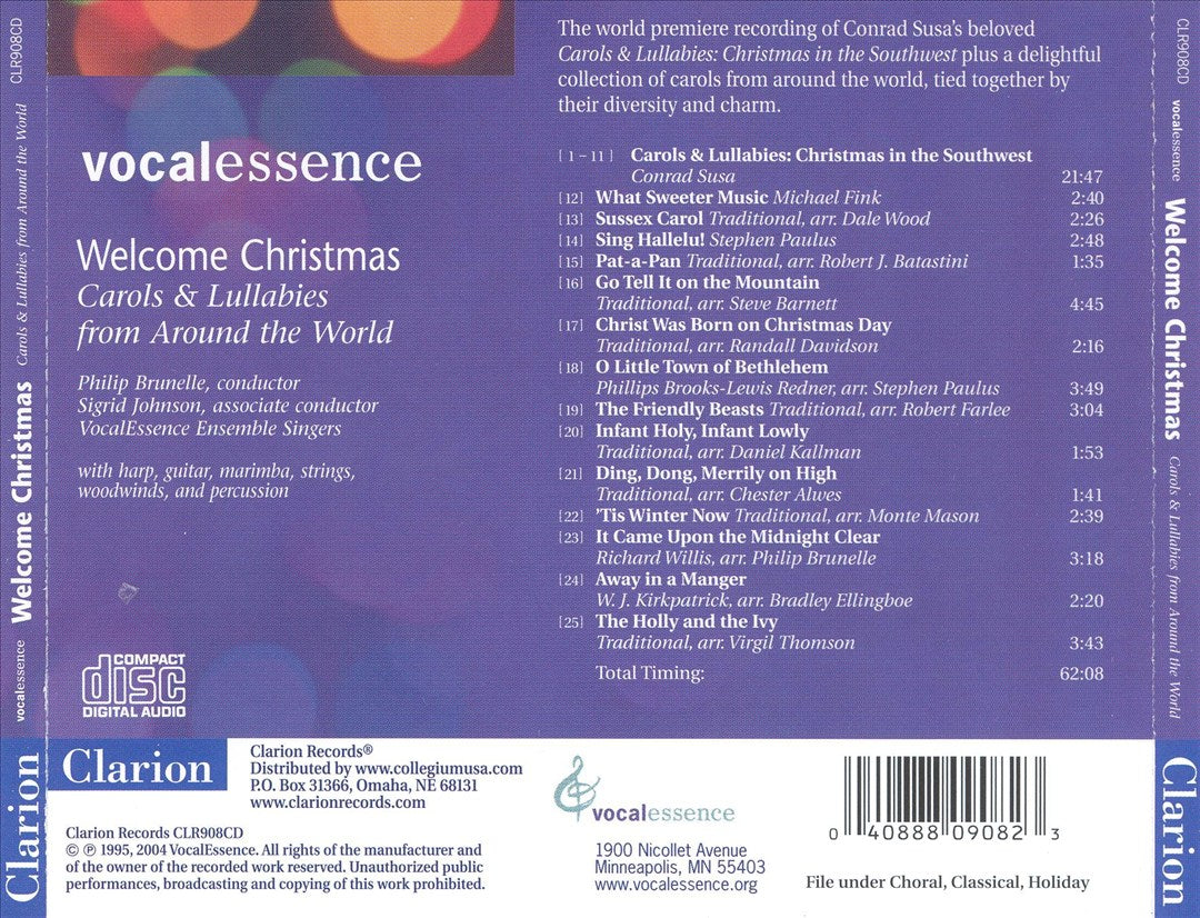 VocalEssence - Welcome Christmas!  Carols from Around the World cover art