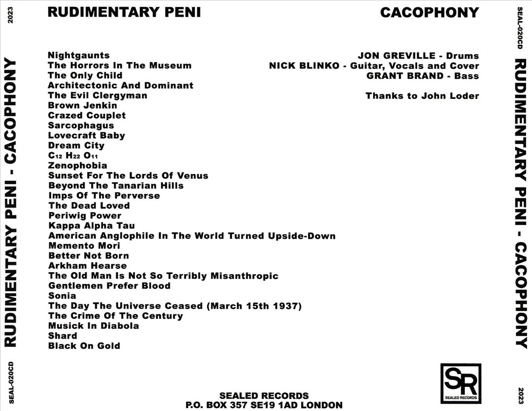 Cacophony cover art