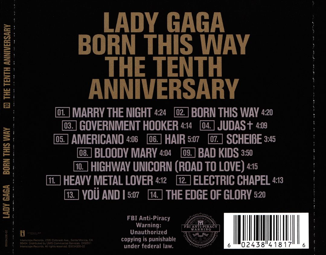 Born This Way [Tenth Anniversary Edition] cover art