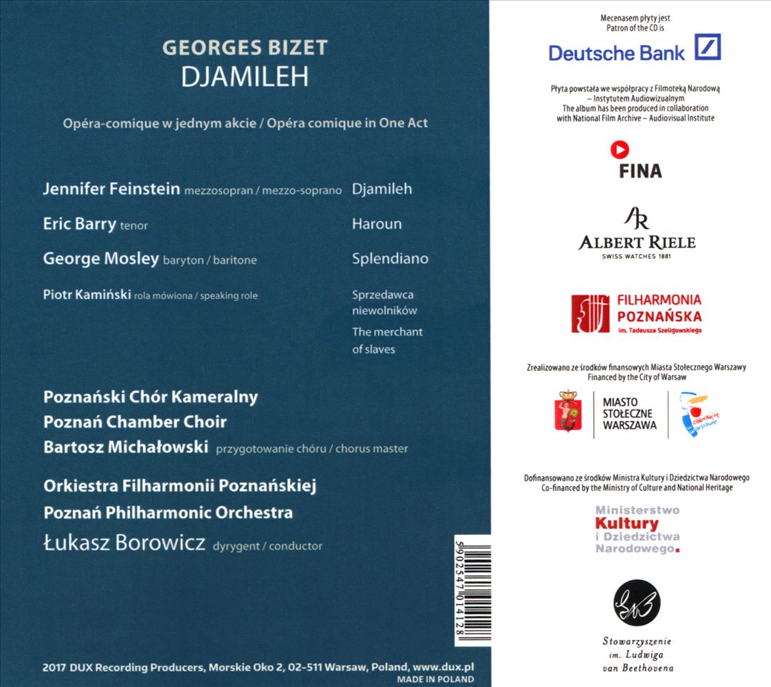 Georges Bizet: Djamileh cover art