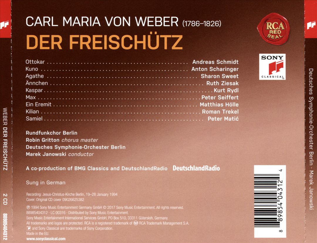Weber: Der Freischütz cover art
