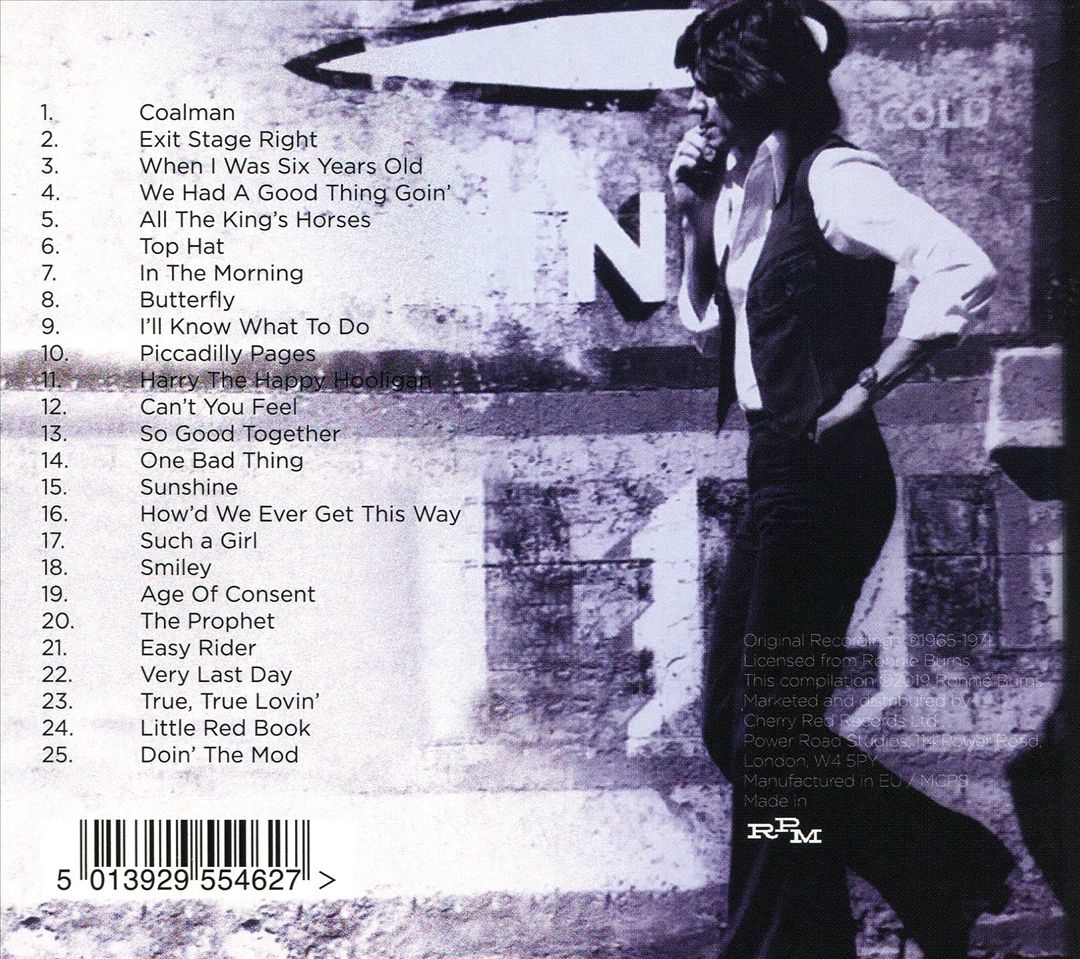 This is Ronnie Burns cover art