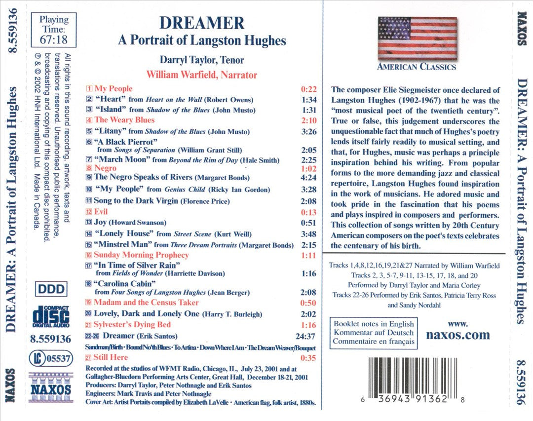 Dreamer: A Portrait of Langston Hughes cover art