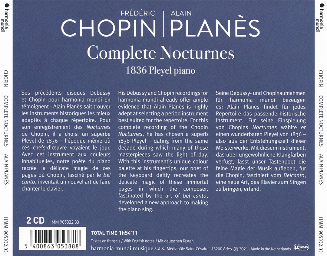 Frédéric Chopin: Complete Nocturnes cover art