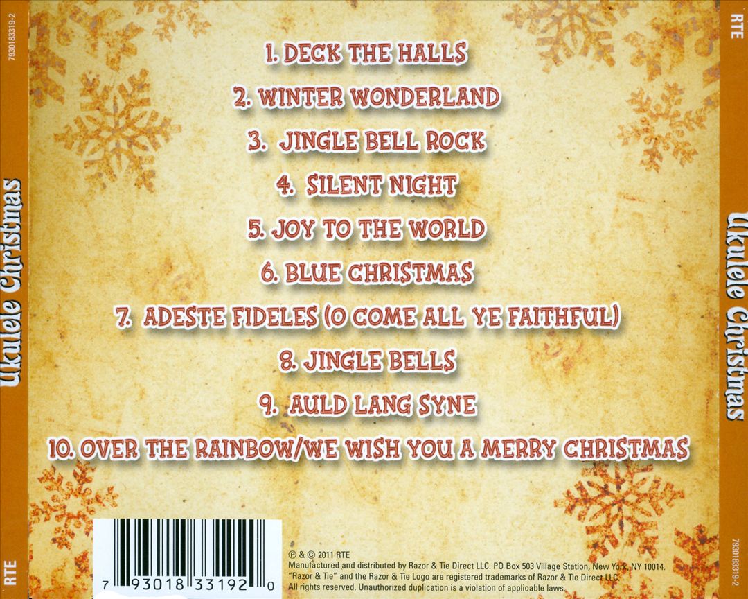 Ukulele Christmas cover art
