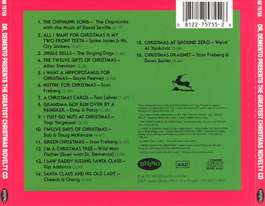 Dr. Demento Presents: The Greatest Christmas Novelty CD of All Time cover art