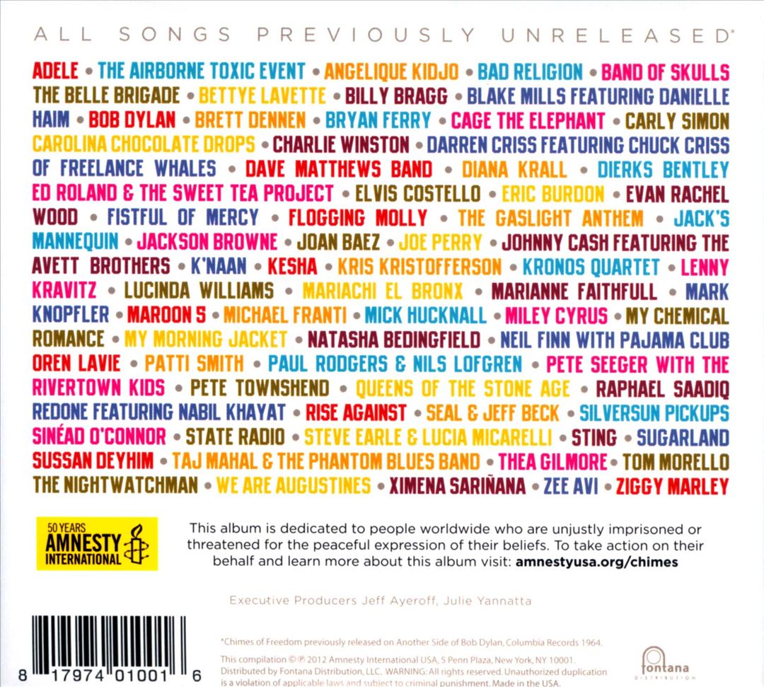 Chimes of Freedom: The Songs of Bob Dylan cover art