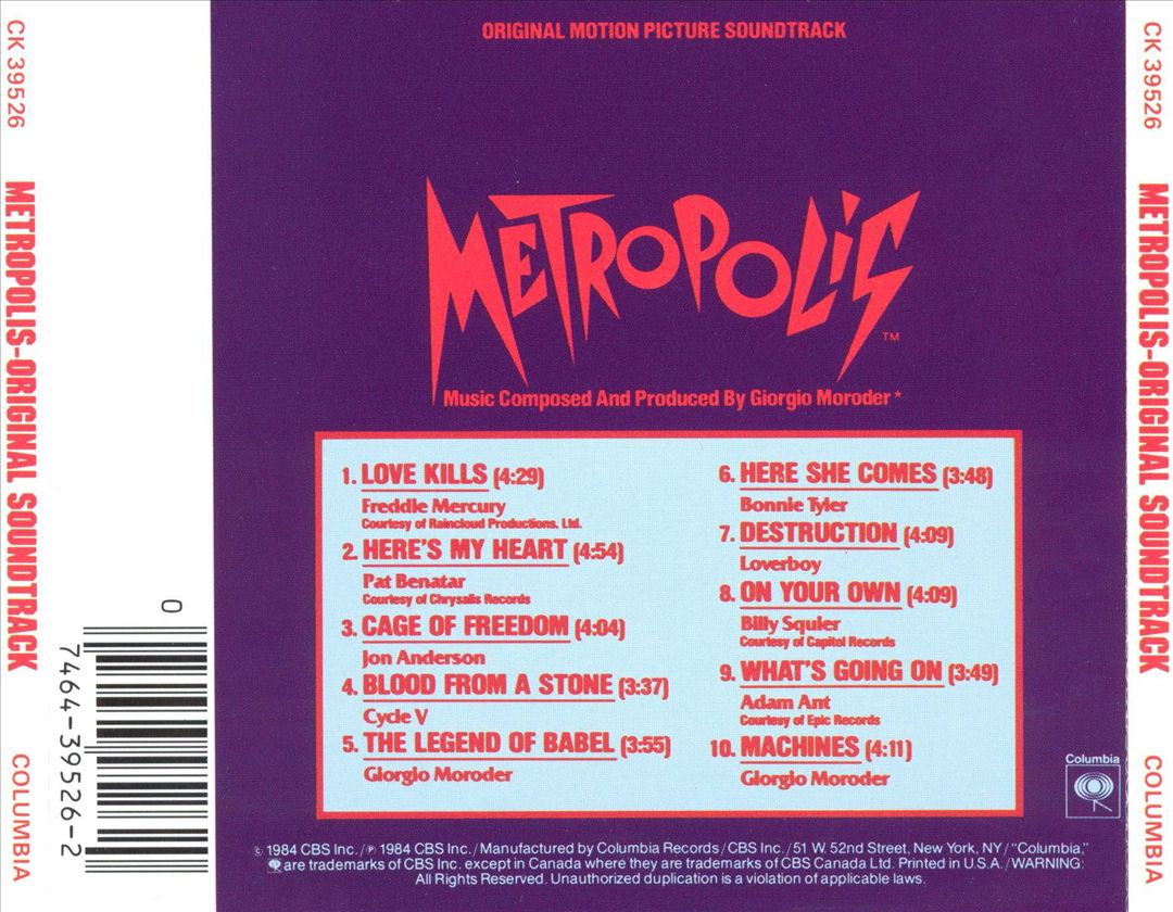 Metropolis [Original Soundtrack] cover art