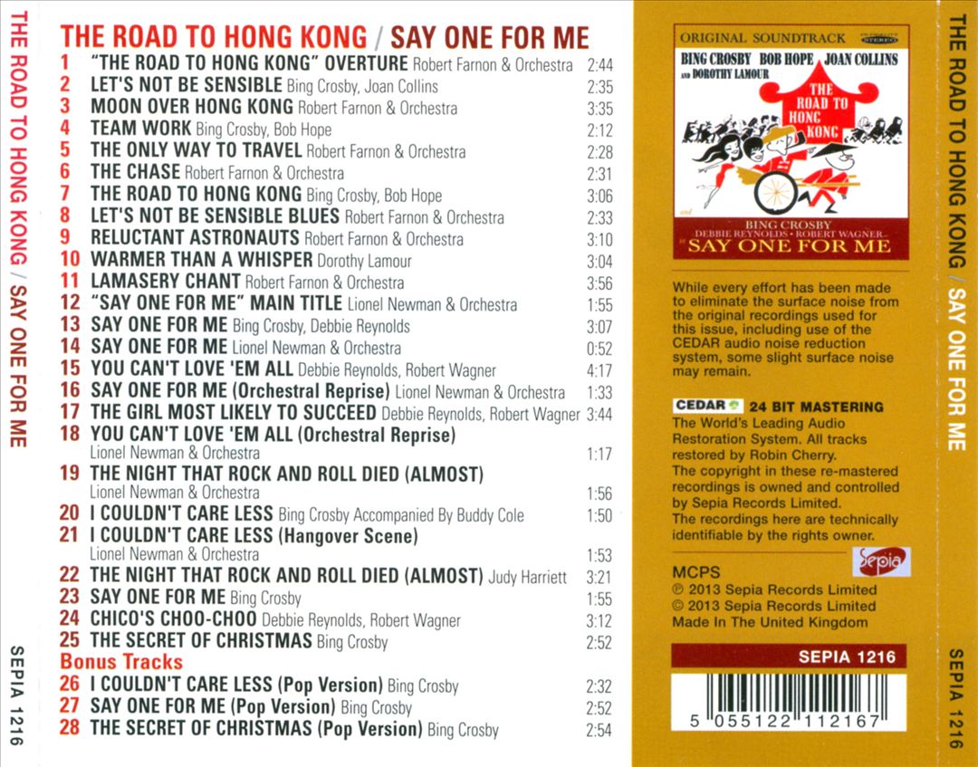 The Road to Hong Kong/Say One for Me [Original Soundtracks] cover art