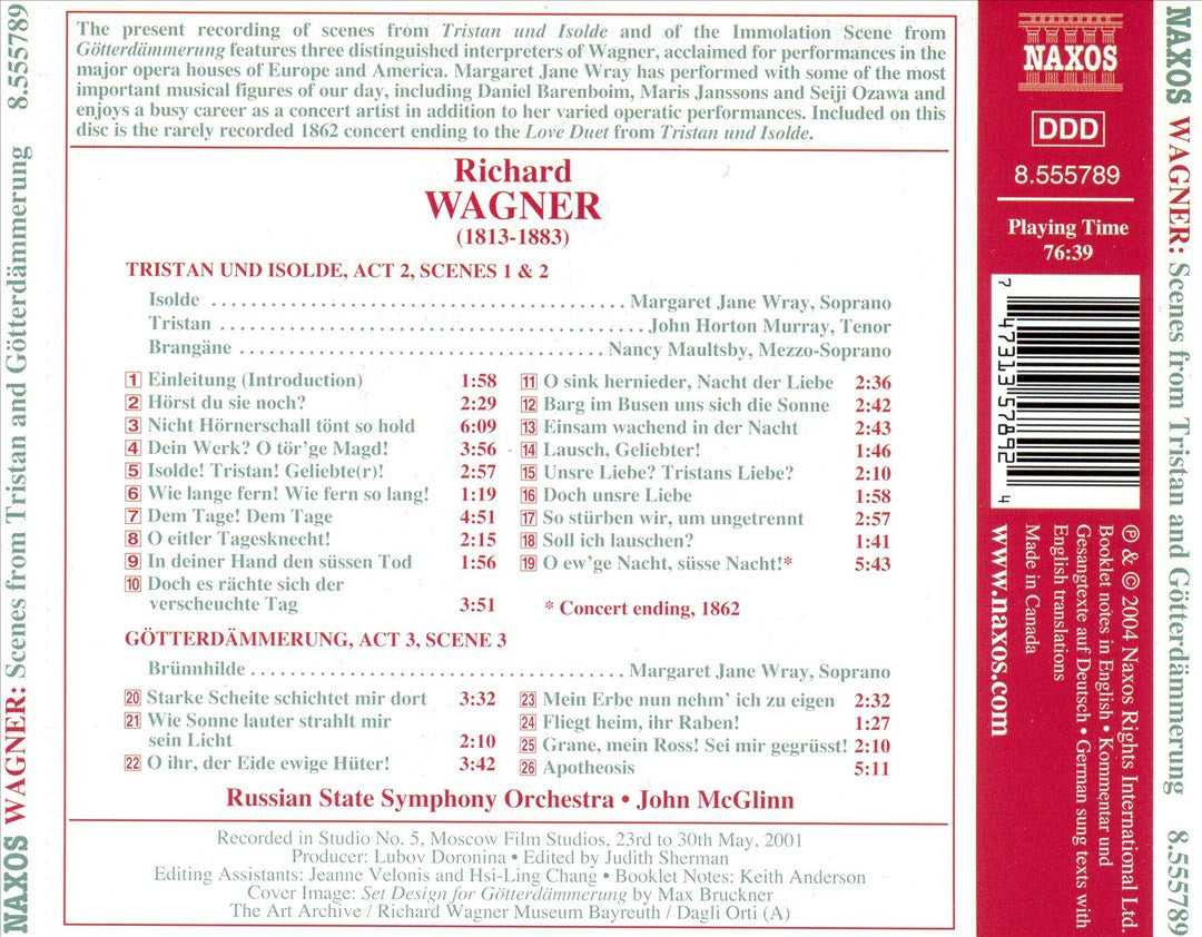 Wagner: Scenes from Tristan und Isolde and Götterdammerung cover art