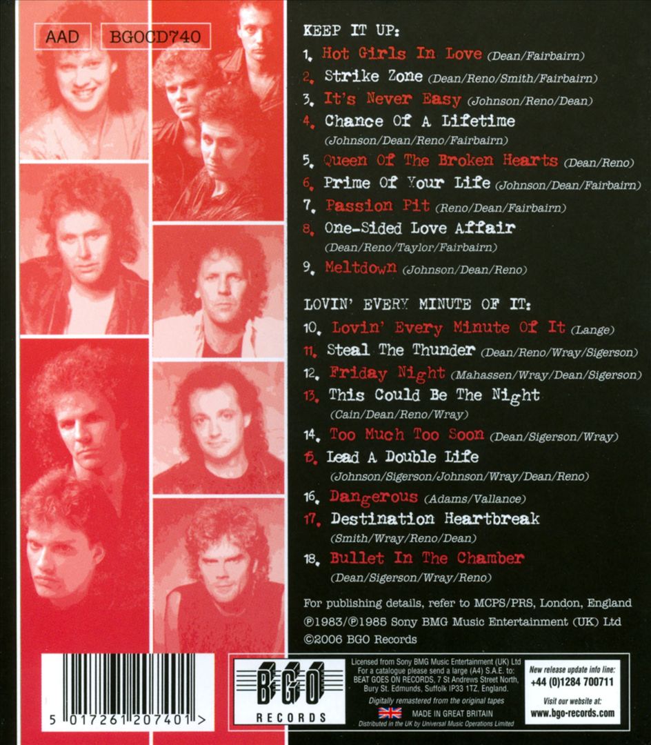 Keep It Up/Lovin' Every Minute of It cover art