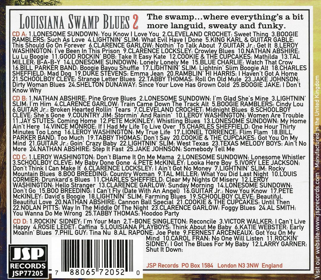 Louisiana Swamp Blues 2: 1945-1963 cover art