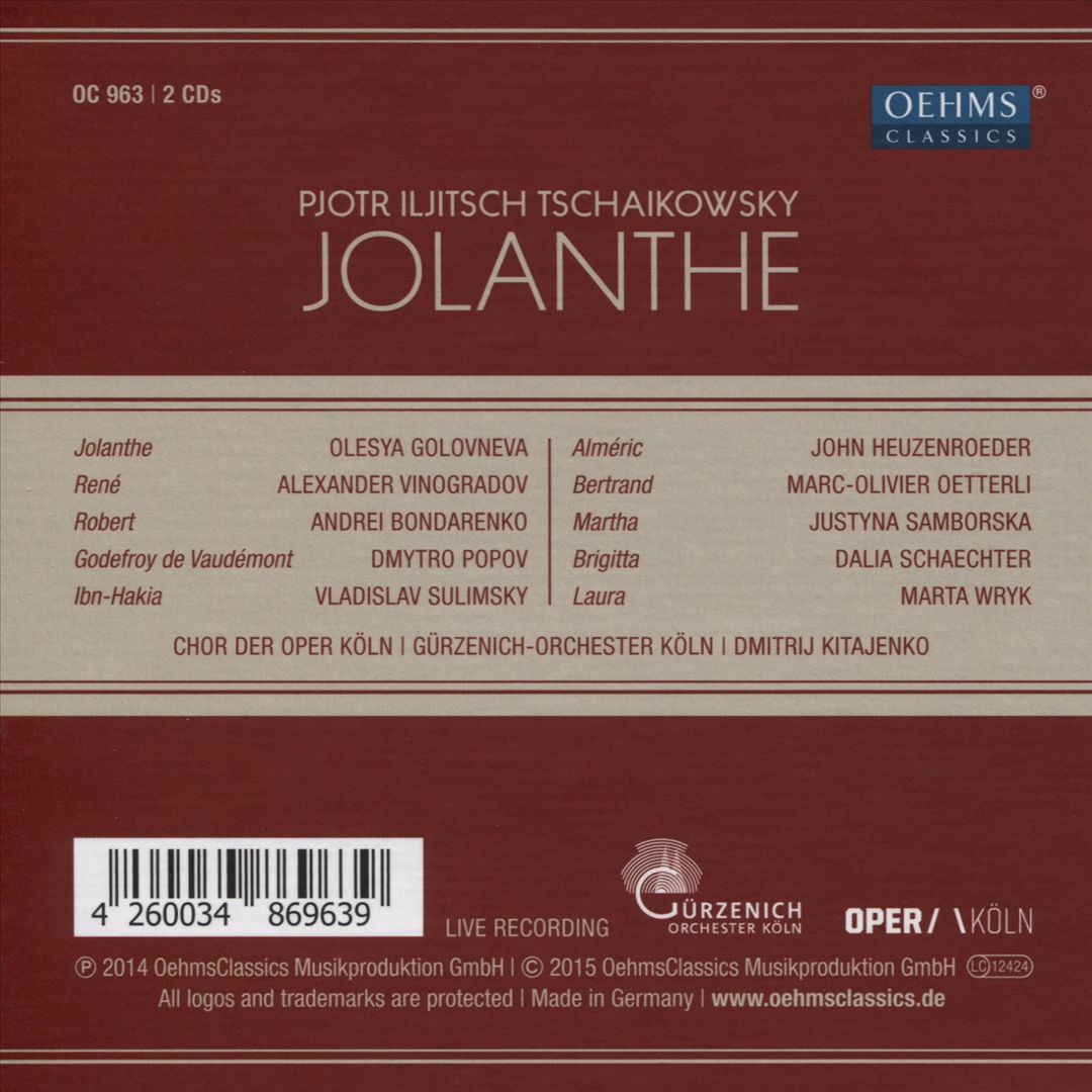 Pjotr Iljitsch Tschaikowsky: Iolanta cover art